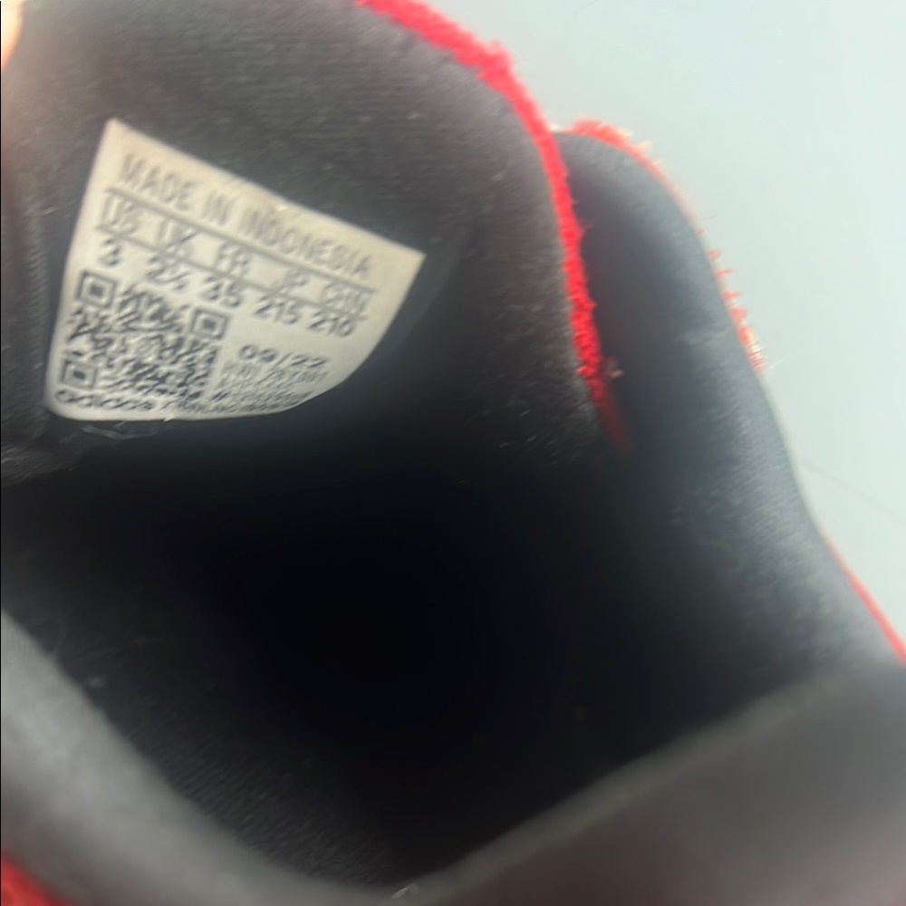 Adidas Red and White Sneakers - Picture 7 of 7